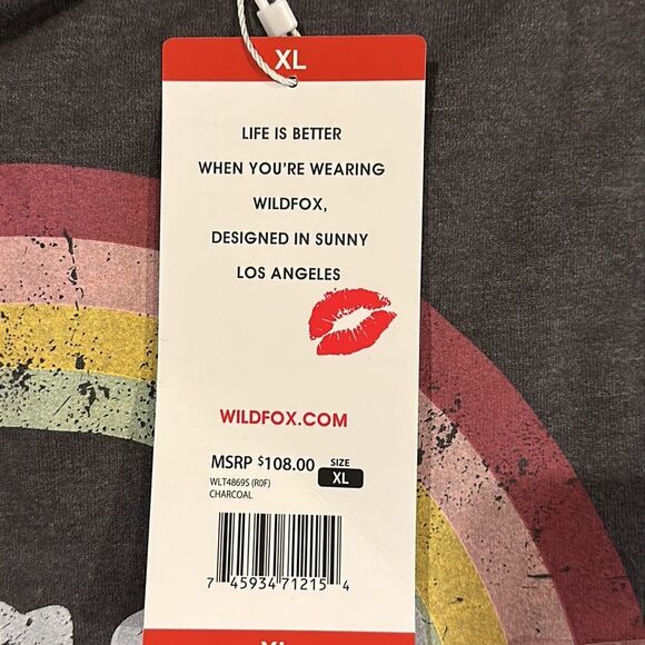 WILDFOX DESIGNER SWEATSHIRT SIZE XL SUPER SOFT AND COMFORTABLE - Picture 5 of 5